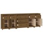 vidaXL Sideboard Honigbraun 230x35x80 cm Massivholz Kiefer vidaXL Sideboard Honigbraun 230x35x80 cm Massivholz Kiefer
