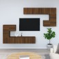 vidaXL TV-Wandschrank Braun Eichen-Optik Holzwerkstoff vidaXL TV-Wandschrank Braun Eichen-Optik Holzwerkstoff