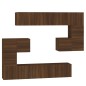 vidaXL TV-Wandschrank Braun Eichen-Optik Holzwerkstoff vidaXL TV-Wandschrank Braun Eichen-Optik Holzwerkstoff