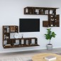 vidaXL TV-Wandschrank Braun Eichen-Optik Holzwerkstoff vidaXL TV-Wandschrank Braun Eichen-Optik Holzwerkstoff