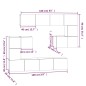 vidaXL TV-Wandschrank Braun Eichen-Optik Holzwerkstoff vidaXL TV-Wandschrank Braun Eichen-Optik Holzwerkstoff