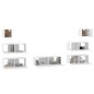 vidaXL 7-tlg. TV-Schrank-Set Weiß Holzwerkstoff vidaXL 7-tlg. TV-Schrank-Set Weiß Holzwerkstoff