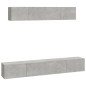 vidaXL 4-tlg. TV-Schrank-Set Betongrau Holzwerkstoff vidaXL 4-tlg. TV-Schrank-Set Betongrau Holzwerkstoff
