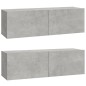 vidaXL 4-tlg. TV-Schrank-Set Betongrau Holzwerkstoff vidaXL 4-tlg. TV-Schrank-Set Betongrau Holzwerkstoff