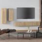 vidaXL 4-tlg. TV-Schrank-Set Sonoma-Eiche Holzwerkstoff vidaXL 4-tlg. TV-Schrank-Set Sonoma-Eiche Holzwerkstoff