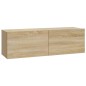 vidaXL 4-tlg. TV-Schrank-Set Sonoma-Eiche Holzwerkstoff vidaXL 4-tlg. TV-Schrank-Set Sonoma-Eiche Holzwerkstoff