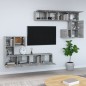 vidaXL TV-Wandschrank Grau Sonoma Holzwerkstoff vidaXL TV-Wandschrank Grau Sonoma Holzwerkstoff