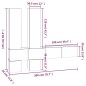 vidaXL TV-Wandschrank Sonoma-Eiche Holzwerkstoff vidaXL TV-Wandschrank Sonoma-Eiche Holzwerkstoff