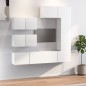 vidaXL 6-tlg. TV-Schrank-Set Weiß Holzwerkstoff vidaXL 6-tlg. TV-Schrank-Set Weiß Holzwerkstoff