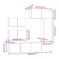 vidaXL 6-tlg. TV-Schrank-Set Weiß Holzwerkstoff vidaXL 6-tlg. TV-Schrank-Set Weiß Holzwerkstoff