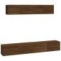 vidaXL 4-tlg. TV-Schrank-Set Braun Eichen-Optik Holzwerkstoff vidaXL 4-tlg. TV-Schrank-Set Braun Eichen-Optik Holzwerkstoff