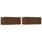 vidaXL 4-tlg. TV-Schrank-Set Braun Eichen-Optik Holzwerkstoff vidaXL 4-tlg. TV-Schrank-Set Braun Eichen-Optik Holzwerkstoff