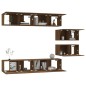 vidaXL 6-tlg. TV-Schrank-Set Braun Eichen-Optik Holzwerkstoff vidaXL 6-tlg. TV-Schrank-Set Braun Eichen-Optik Holzwerkstoff