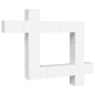 vidaXL 9-tlg. TV-Schrank-Set Weiß Holzwerkstoff vidaXL 9-tlg. TV-Schrank-Set Weiß Holzwerkstoff