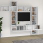 vidaXL 9-tlg. TV-Schrank-Set Weiß Holzwerkstoff vidaXL 9-tlg. TV-Schrank-Set Weiß Holzwerkstoff