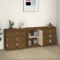 vidaXL Sideboard Honigbraun 230x35x80 cm Massivholz Kiefer vidaXL Sideboard Honigbraun 230x35x80 cm Massivholz Kiefer
