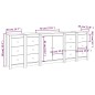 vidaXL Sideboard Honigbraun 230x35x80 cm Massivholz Kiefer vidaXL Sideboard Honigbraun 230x35x80 cm Massivholz Kiefer