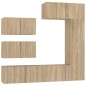 vidaXL 6-tlg. TV-Schrank-Set Sonoma-Eiche Holzwerkstoff vidaXL 6-tlg. TV-Schrank-Set Sonoma-Eiche Holzwerkstoff