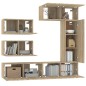 vidaXL 6-tlg. TV-Schrank-Set Sonoma-Eiche Holzwerkstoff vidaXL 6-tlg. TV-Schrank-Set Sonoma-Eiche Holzwerkstoff