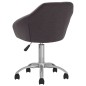 Esszimmerstühle 2 Stk. Drehbar Taupe Stoff Esszimmerstühle 2 Stk. Drehbar Taupe Stoff