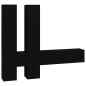 vidaXL TV-Wandschrank Schwarz Holzwerkstoff vidaXL TV-Wandschrank Schwarz Holzwerkstoff