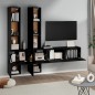 vidaXL TV-Wandschrank Schwarz Holzwerkstoff vidaXL TV-Wandschrank Schwarz Holzwerkstoff
