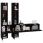 vidaXL TV-Wandschrank Schwarz Holzwerkstoff vidaXL TV-Wandschrank Schwarz Holzwerkstoff