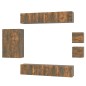 vidaXL 8-tlg. TV-Schrank-Set Räuchereiche Holzwerkstoff vidaXL 8-tlg. TV-Schrank-Set Räuchereiche Holzwerkstoff