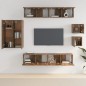 vidaXL 8-tlg. TV-Schrank-Set Räuchereiche Holzwerkstoff vidaXL 8-tlg. TV-Schrank-Set Räuchereiche Holzwerkstoff