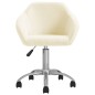 Esszimmerstühle 2 Stk. Drehbar Creme Stoff Esszimmerstühle 2 Stk. Drehbar Creme Stoff