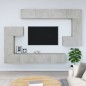 vidaXL TV-Wandschrank Betongrau Holzwerkstoff vidaXL TV-Wandschrank Betongrau Holzwerkstoff