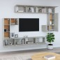 vidaXL TV-Wandschrank Betongrau Holzwerkstoff vidaXL TV-Wandschrank Betongrau Holzwerkstoff