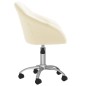 Esszimmerstühle 2 Stk. Drehbar Creme Stoff Esszimmerstühle 2 Stk. Drehbar Creme Stoff