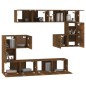 vidaXL TV-Wandschrank Räuchereiche Holzwerkstoff vidaXL TV-Wandschrank Räuchereiche Holzwerkstoff