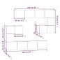 vidaXL TV-Wandschrank Räuchereiche Holzwerkstoff vidaXL TV-Wandschrank Räuchereiche Holzwerkstoff