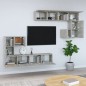 vidaXL TV-Wandschrank Betongrau Holzwerkstoff vidaXL TV-Wandschrank Betongrau Holzwerkstoff