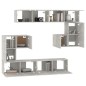 vidaXL TV-Wandschrank Betongrau Holzwerkstoff vidaXL TV-Wandschrank Betongrau Holzwerkstoff