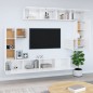 vidaXL TV-Wandschrank Hochglanz-Weiß Holzwerkstoff vidaXL TV-Wandschrank Hochglanz-Weiß Holzwerkstoff