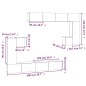 vidaXL TV-Wandschrank Hochglanz-Weiß Holzwerkstoff vidaXL TV-Wandschrank Hochglanz-Weiß Holzwerkstoff