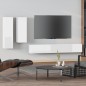 vidaXL 4-tlg. TV-Schrank-Set Hochglanz-Weiß Holzwerkstoff vidaXL 4-tlg. TV-Schrank-Set Hochglanz-Weiß Holzwerkstoff