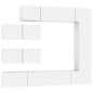 vidaXL 7-tlg. TV-Schrank-Set Weiß Holzwerkstoff vidaXL 7-tlg. TV-Schrank-Set Weiß Holzwerkstoff