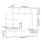 vidaXL 7-tlg. TV-Schrank-Set Weiß Holzwerkstoff vidaXL 7-tlg. TV-Schrank-Set Weiß Holzwerkstoff