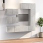 vidaXL 6-tlg. TV-Schrank-Set Betongrau Holzwerkstoff vidaXL 6-tlg. TV-Schrank-Set Betongrau Holzwerkstoff