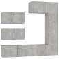 vidaXL 6-tlg. TV-Schrank-Set Betongrau Holzwerkstoff vidaXL 6-tlg. TV-Schrank-Set Betongrau Holzwerkstoff