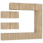 vidaXL 7-tlg. TV-Schrank-Set Sonoma-Eiche Holzwerkstoff vidaXL 7-tlg. TV-Schrank-Set Sonoma-Eiche Holzwerkstoff