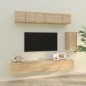 vidaXL 6-tlg. TV-Schrank-Set Sonoma-Eiche Holzwerkstoff vidaXL 6-tlg. TV-Schrank-Set Sonoma-Eiche Holzwerkstoff