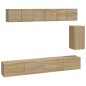 vidaXL 6-tlg. TV-Schrank-Set Sonoma-Eiche Holzwerkstoff vidaXL 6-tlg. TV-Schrank-Set Sonoma-Eiche Holzwerkstoff