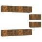 vidaXL 6-tlg. TV-Schrank-Set Räuchereiche Holzwerkstoff vidaXL 6-tlg. TV-Schrank-Set Räuchereiche Holzwerkstoff