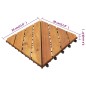 vidaXL Terrassenfliesen 20 Stk. Weiß 30x30 cm Massivholz Akazie vidaXL Terrassenfliesen 20 Stk. Weiß 30x30 cm Massivholz Akazie