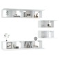 vidaXL 6-tlg. TV-Schrank-Set Weiß Holzwerkstoff vidaXL 6-tlg. TV-Schrank-Set Weiß Holzwerkstoff